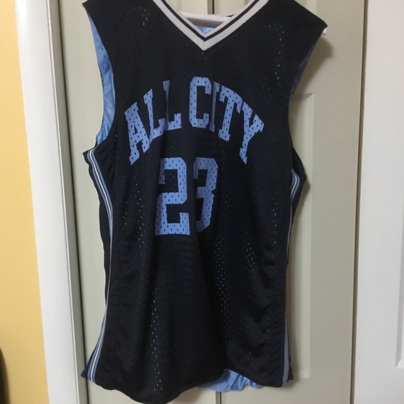 ALL CITY #23 *Reversible* JERSEY (Light and Dark BLUE) by Steve & Barry’s - Picture 12 of 14